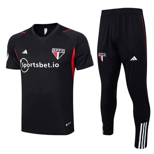 Camiseta Sao Paulo Conjunto Completo 2023 2024 Negro